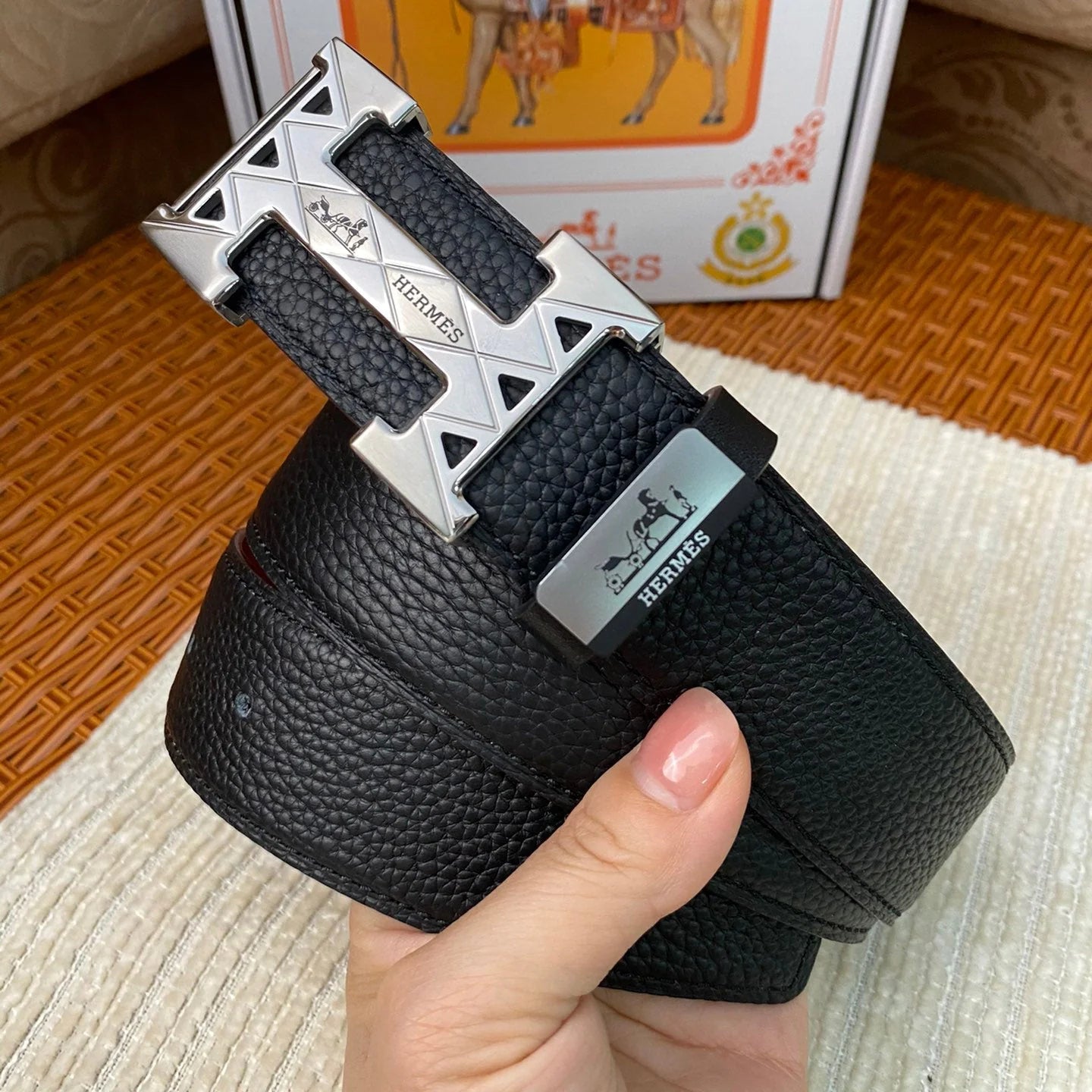 HS Luxury Genuine Leather Men’s Belt 1025010812