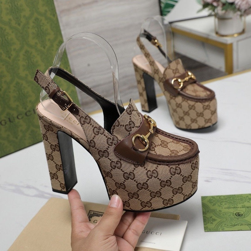 GG Horsebit slingback pumps 10222501