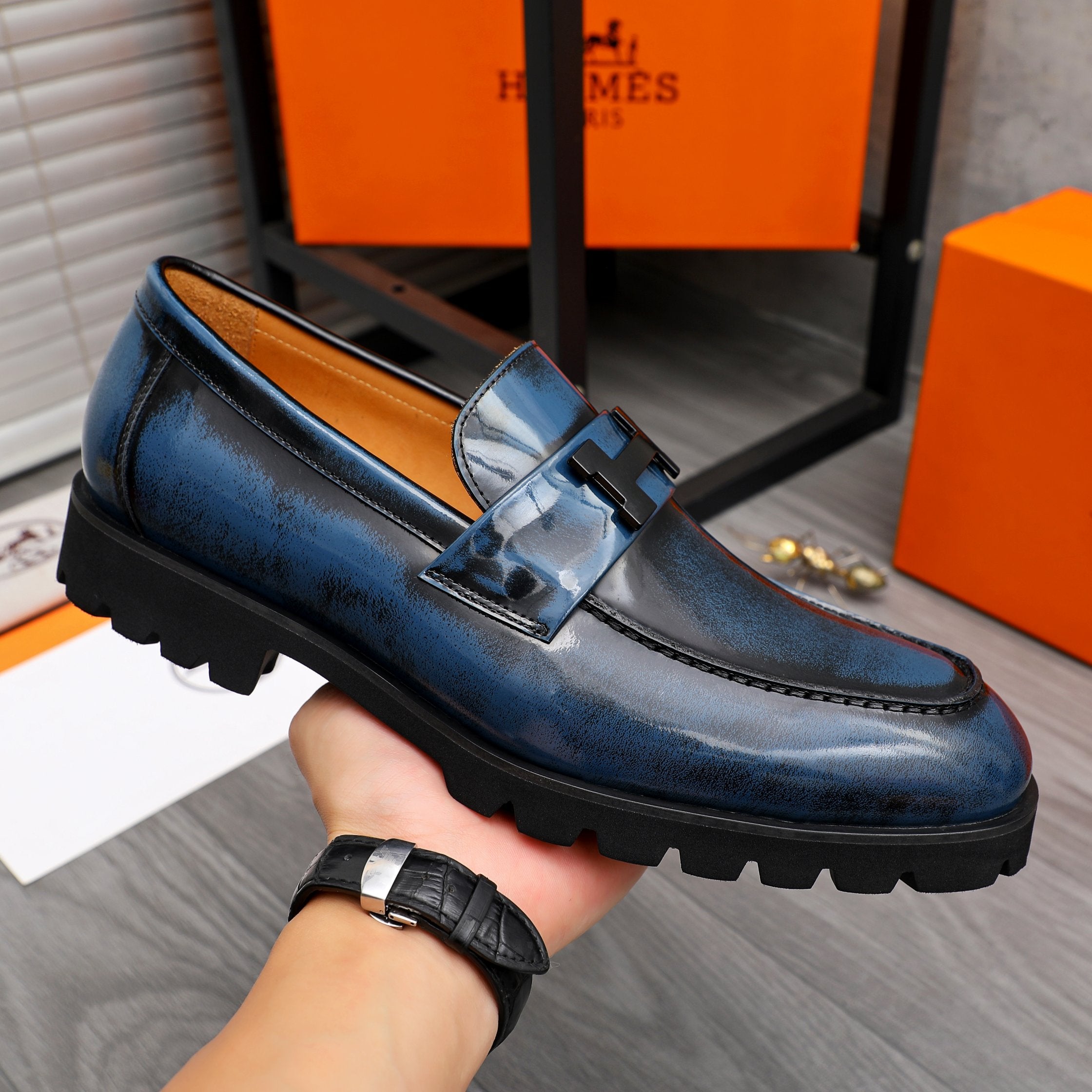 HM Business slip-on leather shoes 26070810
