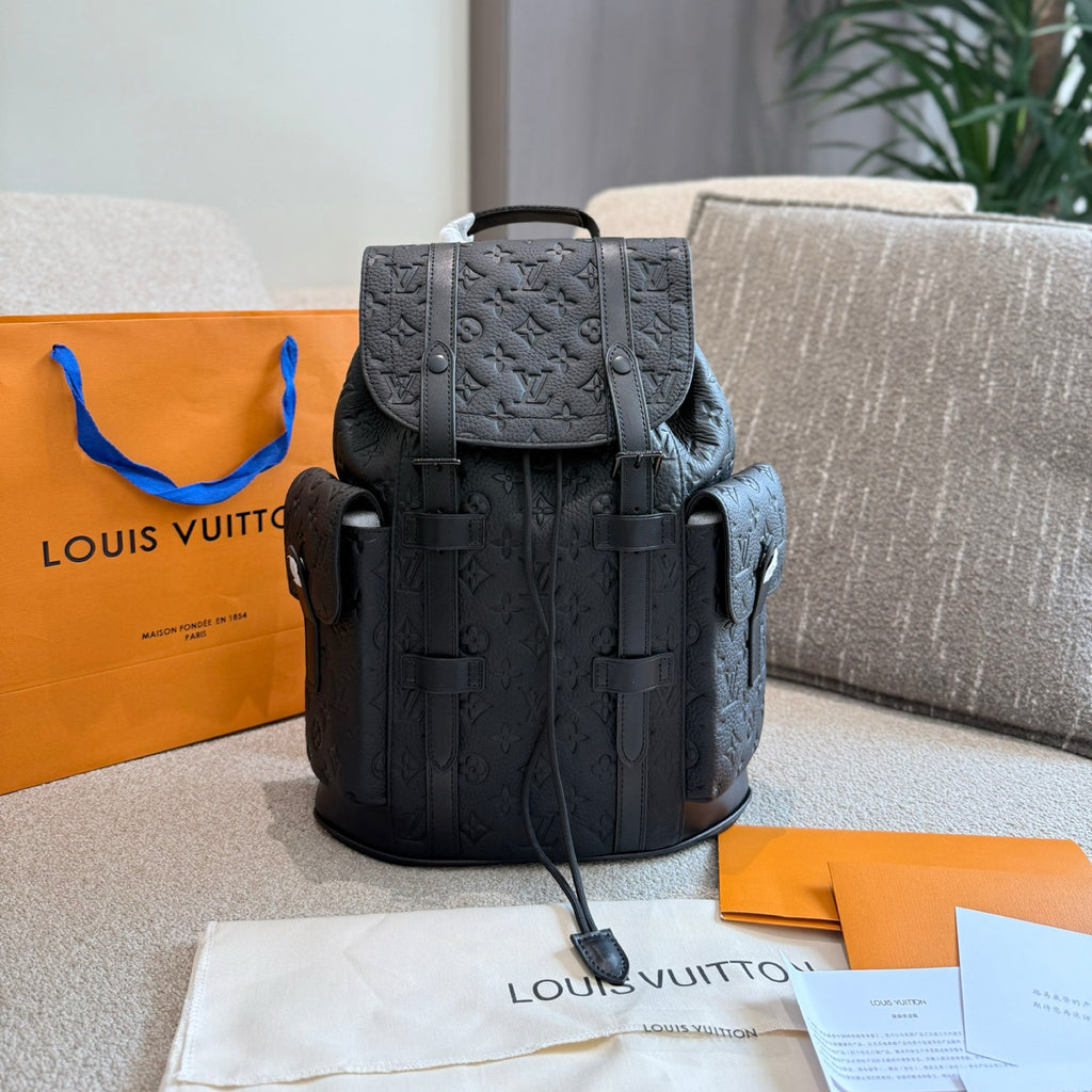 V CHRISTOPHER embossed backpack 1825102205