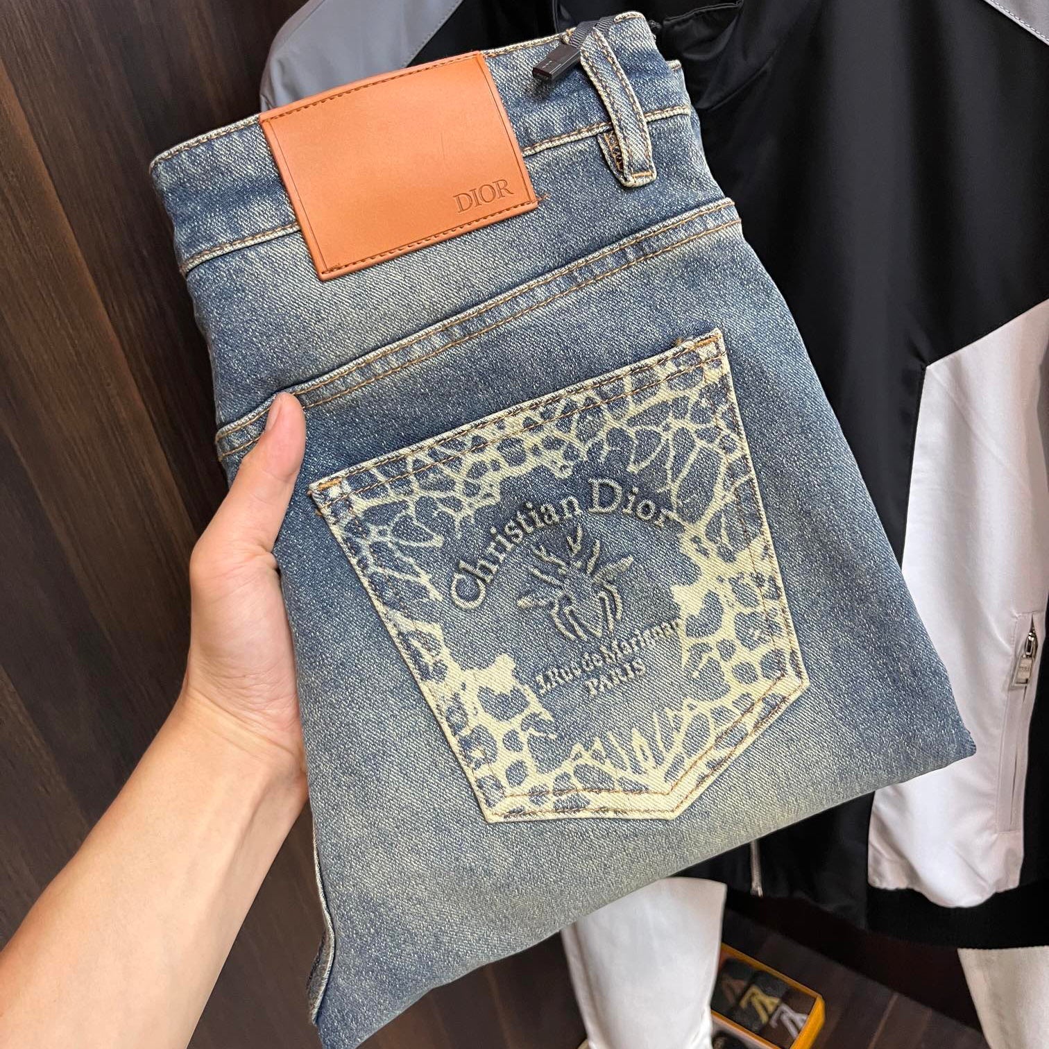 New men's autumn and winter elastic slim fit jeans 1024102207