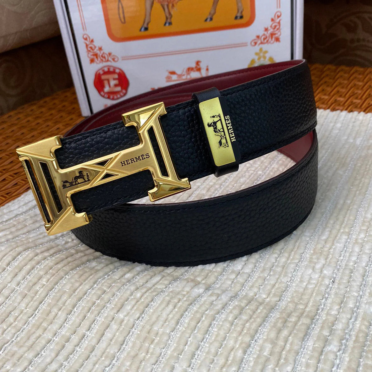 HS Luxury Genuine Leather Men’s Belt 1025010812