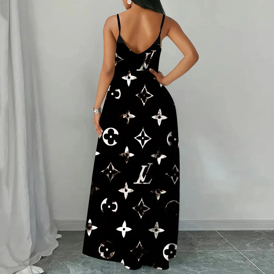 Classic Pint V-Neck Pocket Cami Dress 3D1025070707