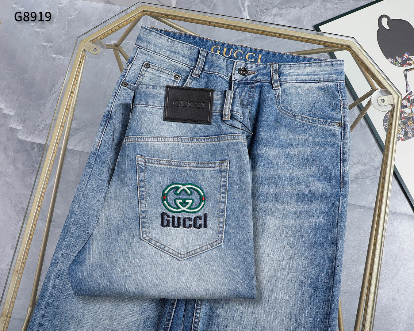 GG Men's classic new denim jeans 26020206