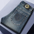 New embroidered denim trousers 1024022112