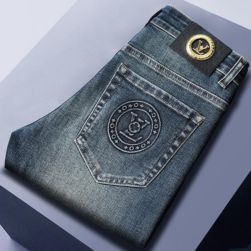 New embroidered denim trousers 1024022112
