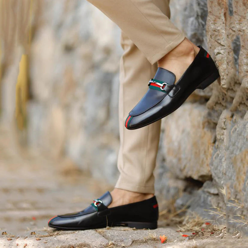 Men's Classic Dress Shoes Black Penny Loafer 02062901