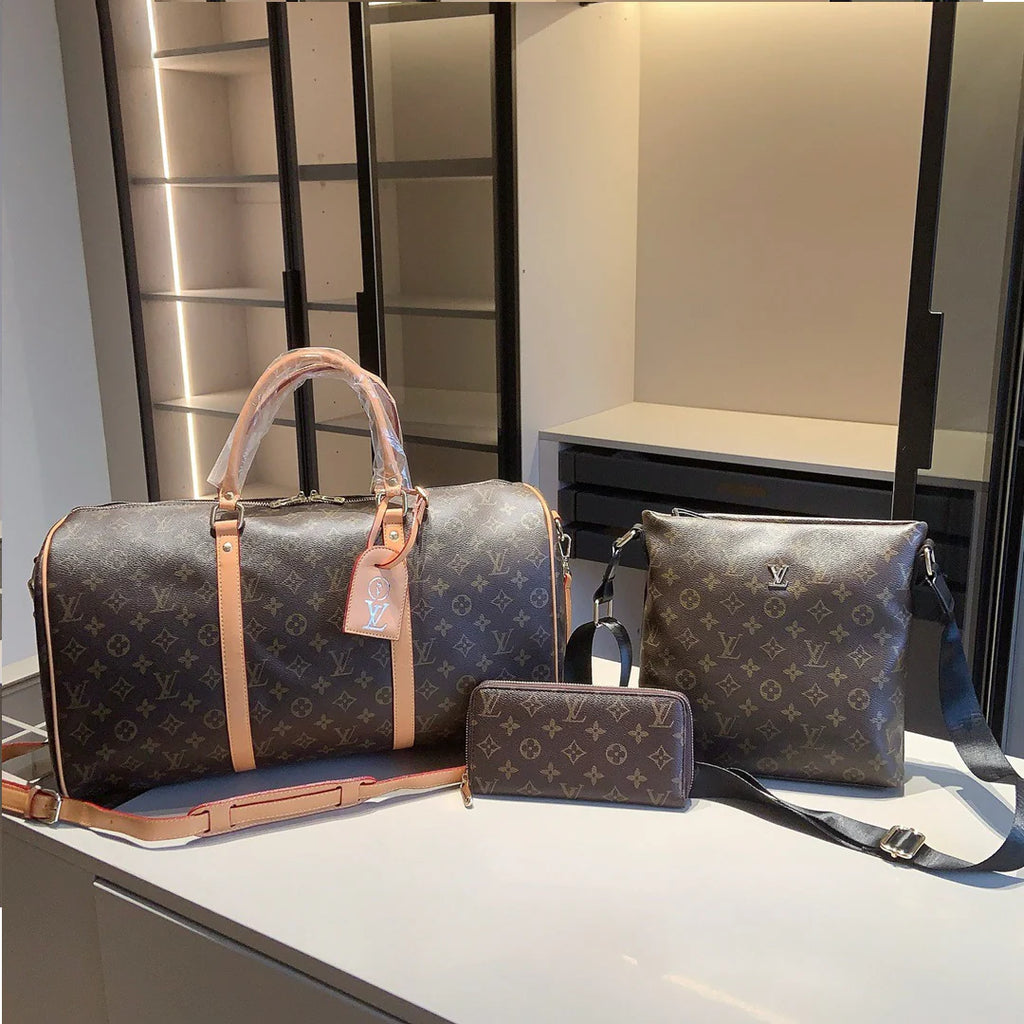 【New Men's Collection Combo】Travel Bag + Shoulder Bag + Wallet 1426020307