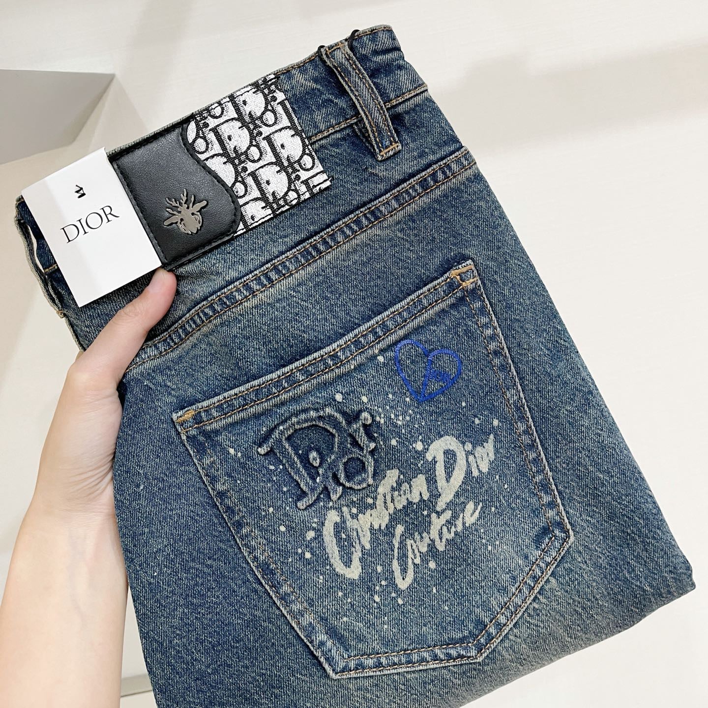 Washed Casual Jeans 1026070113