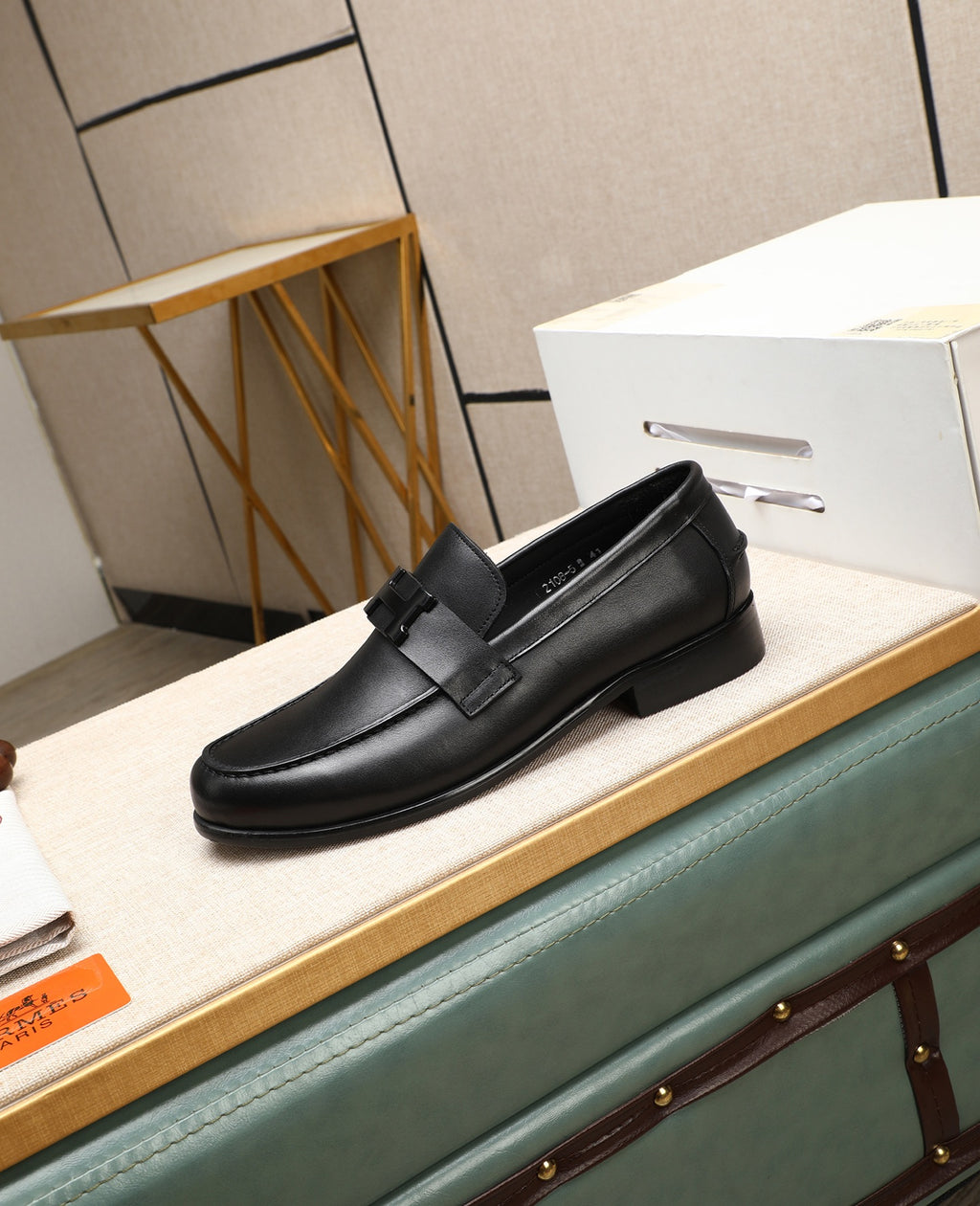 HM Men's fashionable casual leather shoes  26070813