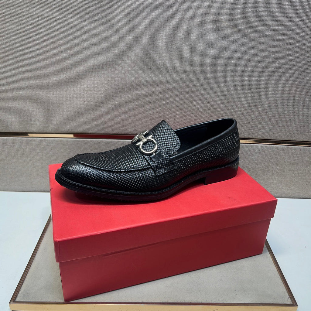 Fegm Men's casual formal leather shoes 26031007