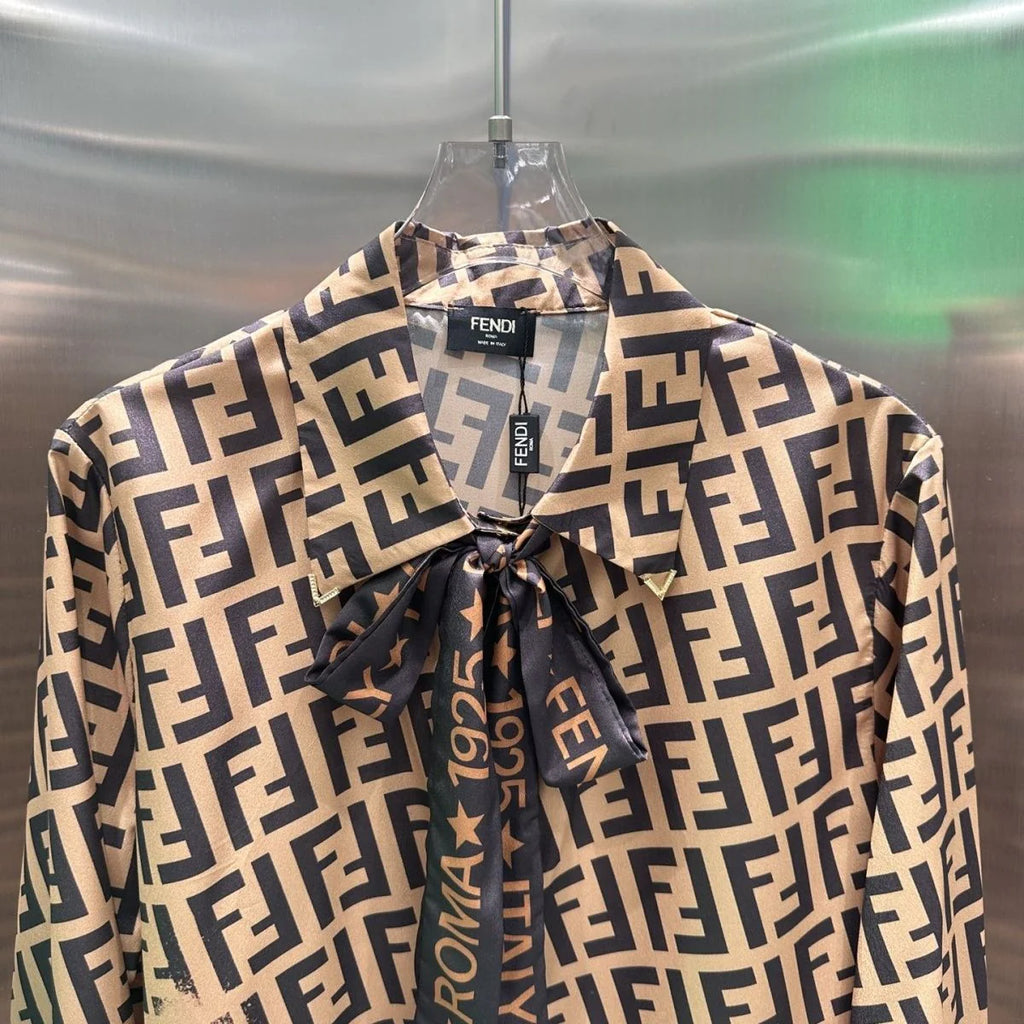 Vintage Print Blouse 1024031506
