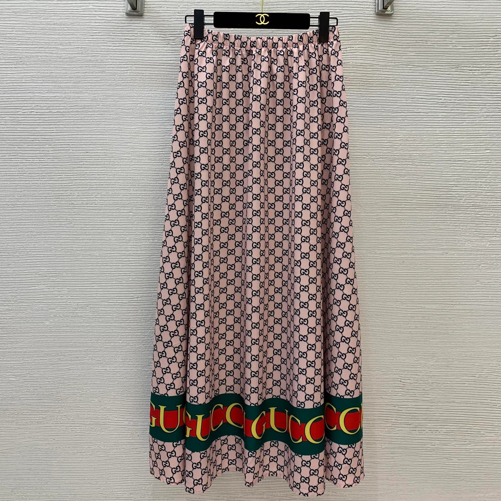 New Fashion Casual Old Flower GG Pinted Short Sleeve + Half Body Skirt 1025070201