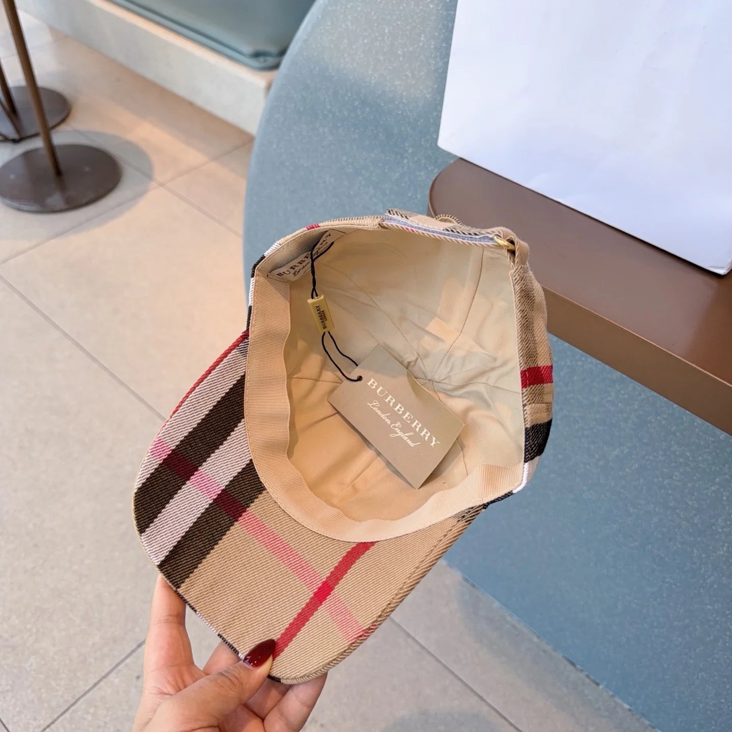 New spring collection checkered baseball cap 1426012803