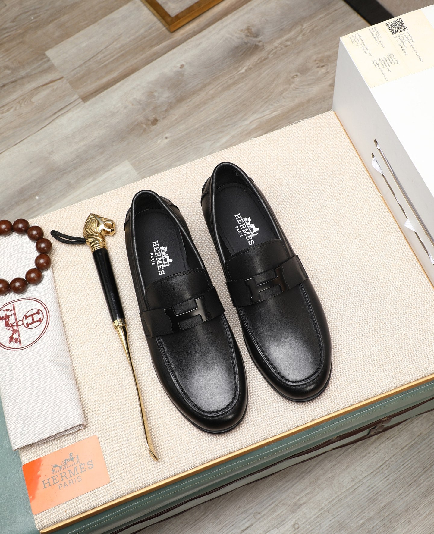 HM Men's fashionable casual leather shoes  26070813