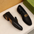 Men's Fashion Business Luxury G LOGO moccasins