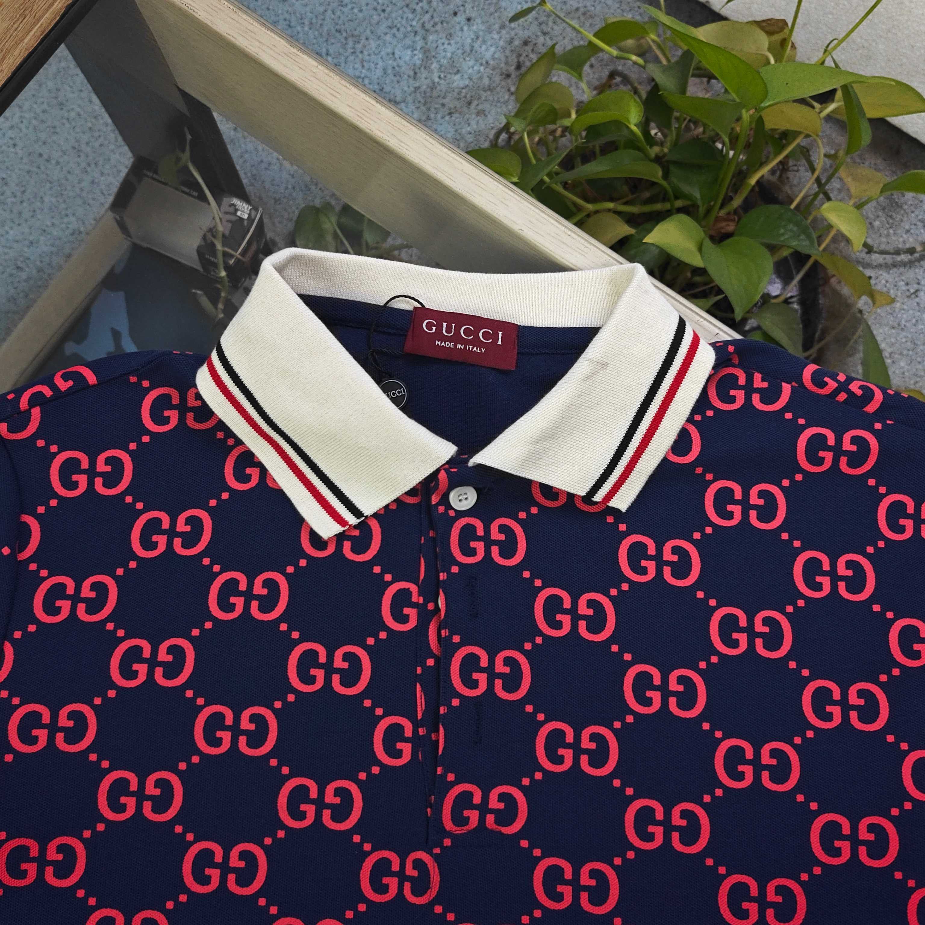 GUI New all-over monogram print business casual short-sleeved shirt 26032703