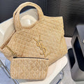 YSL summer fashion woven tote bag 0724041114
