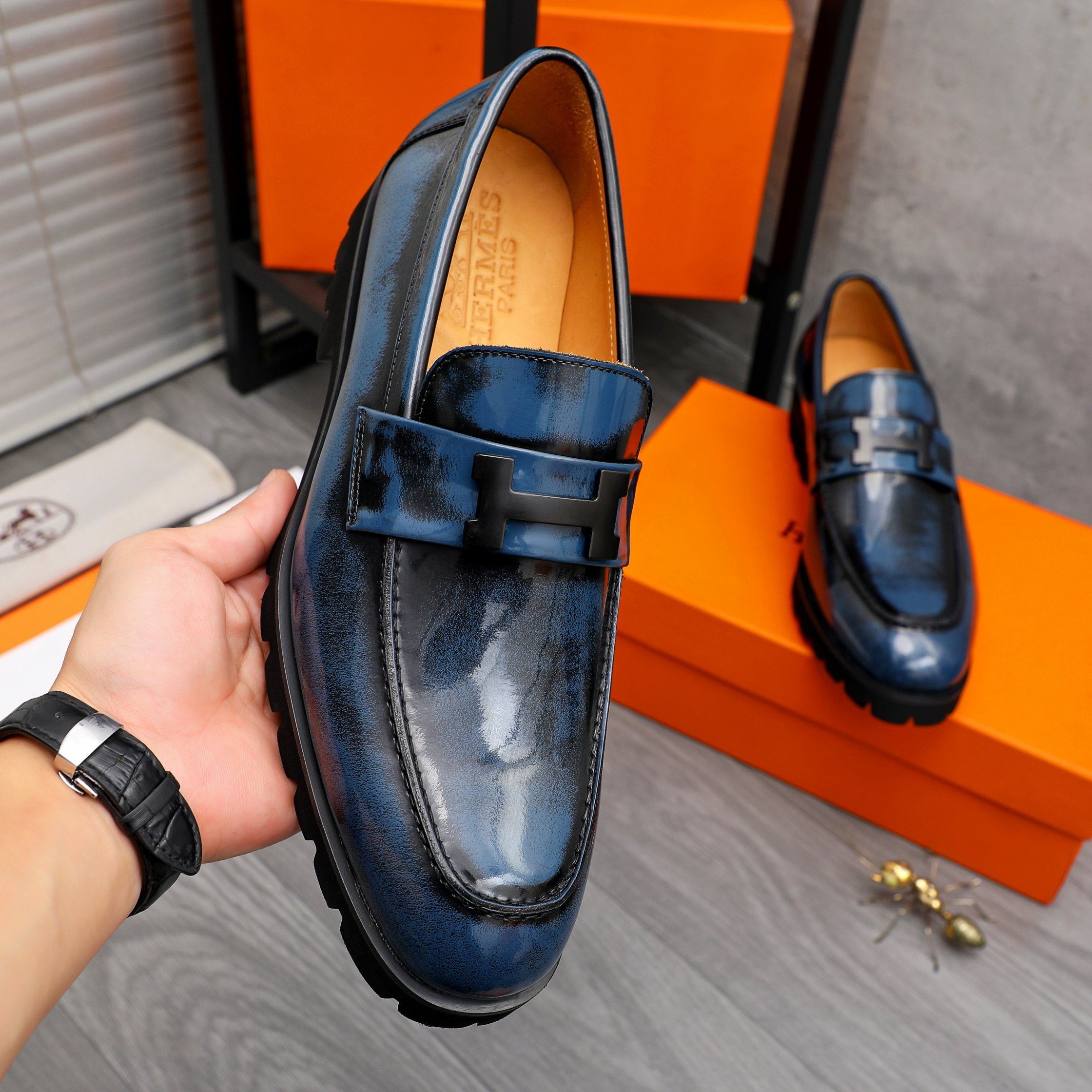 HM Business slip-on leather shoes 26070810