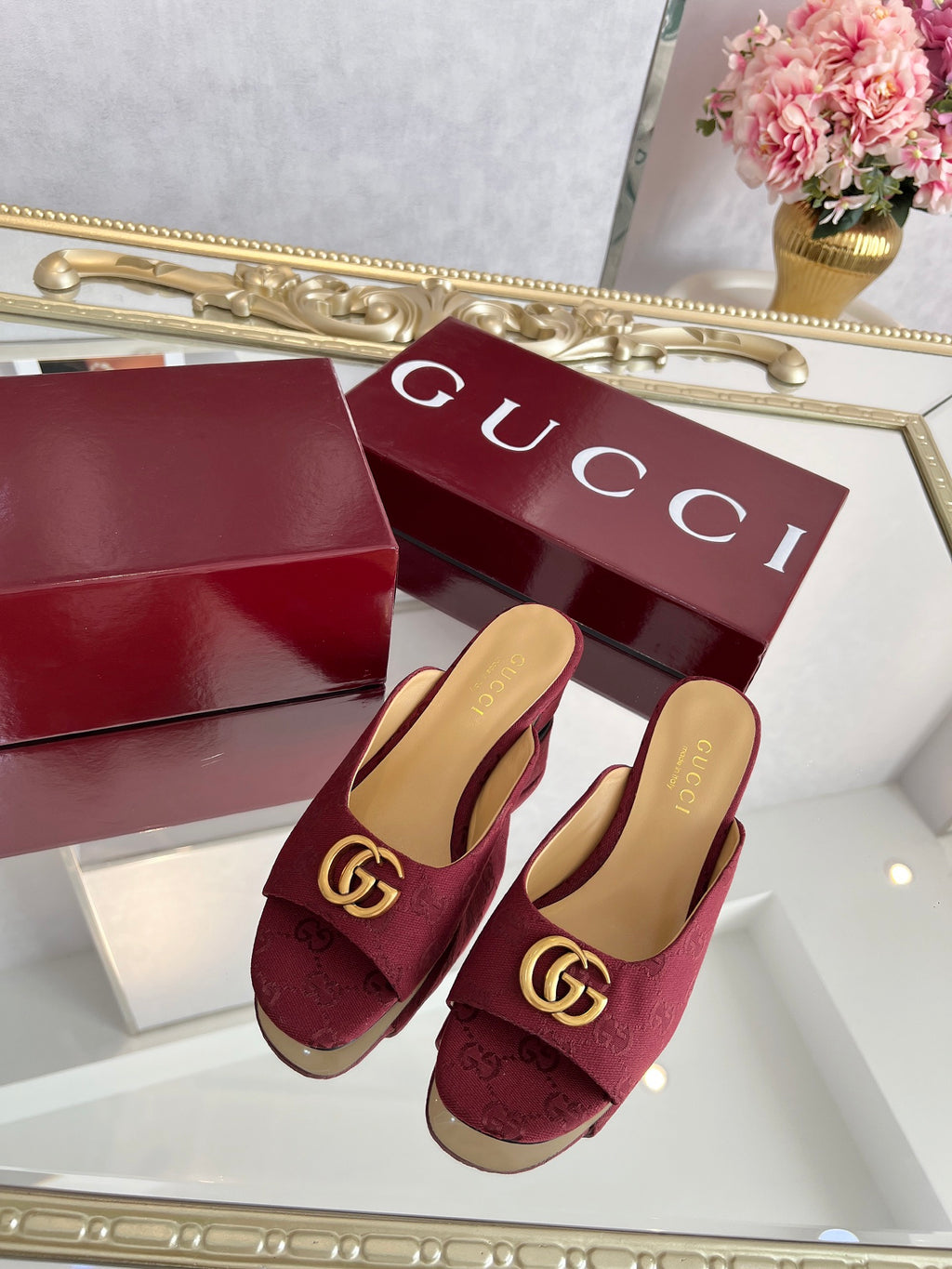 GG Chunky heel slippers 1825061302