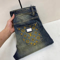 High-End Men’s Fitted Straight-Leg Jeans BS1026071503