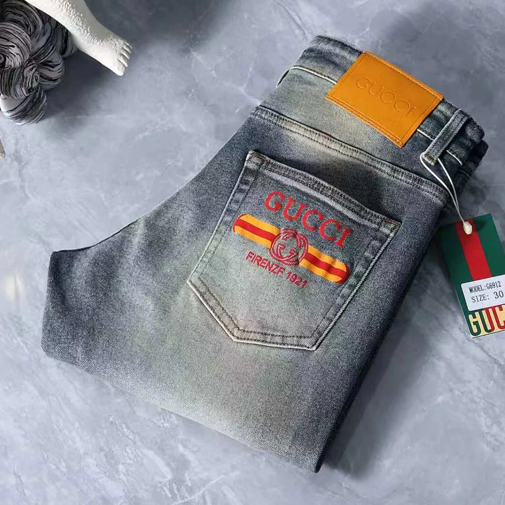 Men's Fashion Slim-Fit Straight-Leg Jeans 1026062913