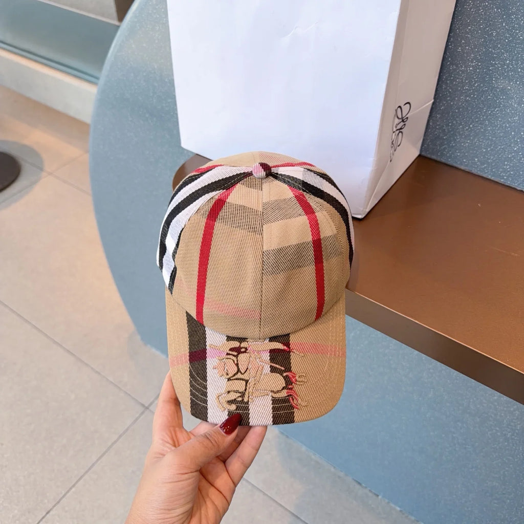 New spring collection checkered baseball cap 1426012803