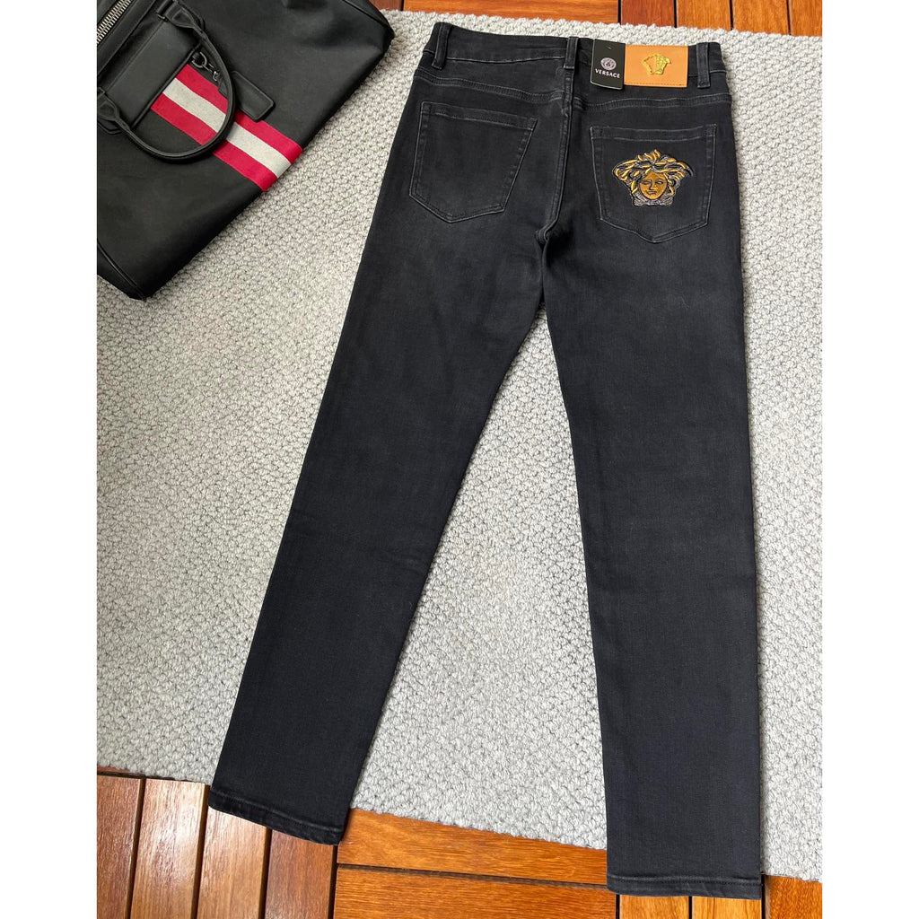Men's straight through casual jeans 1025011615