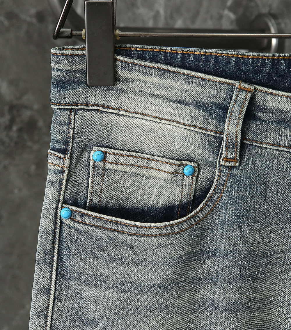 VV New stylish slim-fit straight leg jeans 26031107