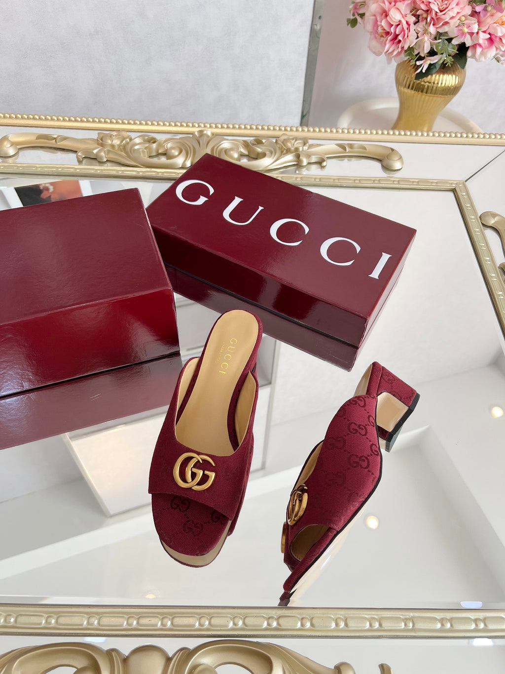 GG Chunky heel slippers 1825061302