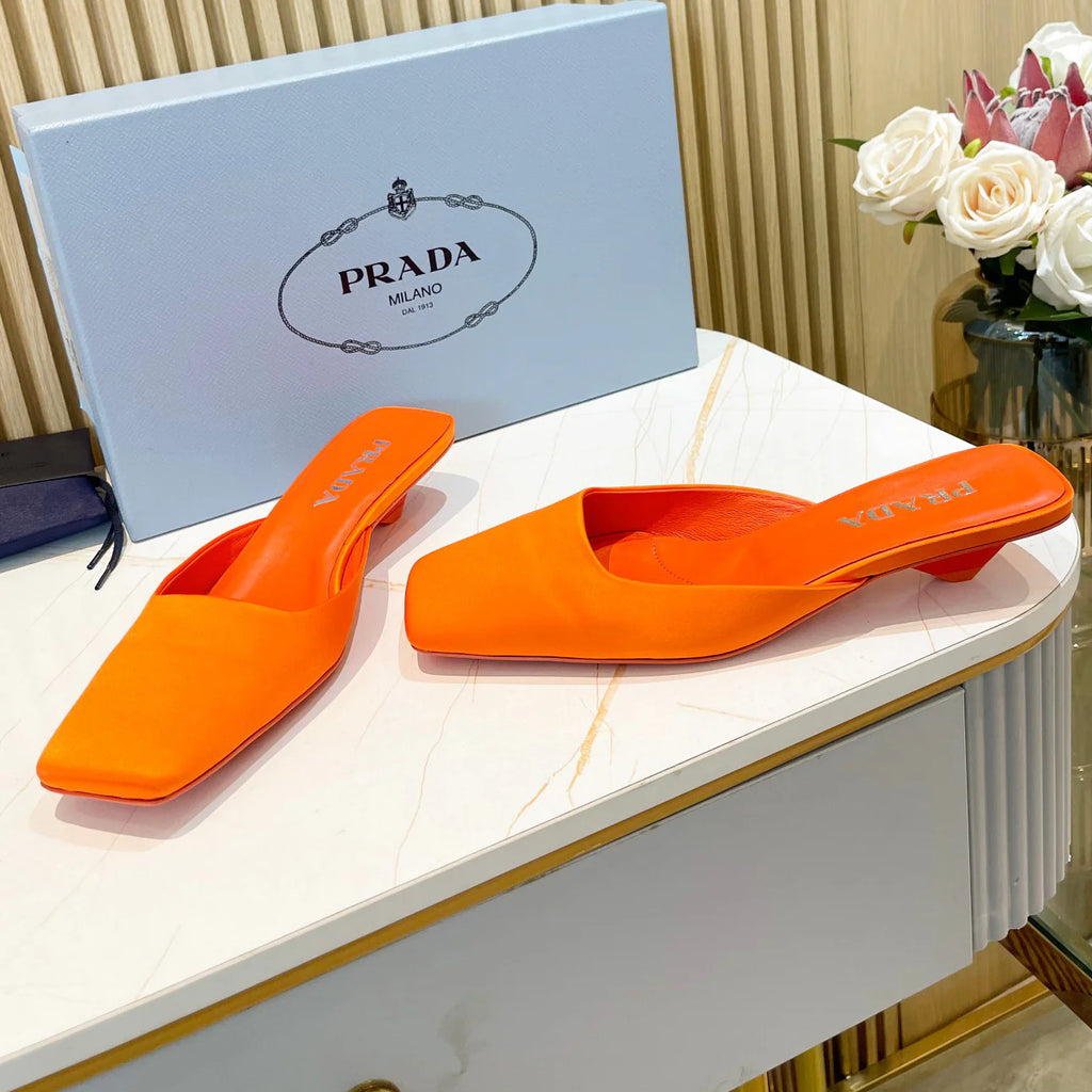 Fashion new ladies triangle heel square head slippers 1025040215