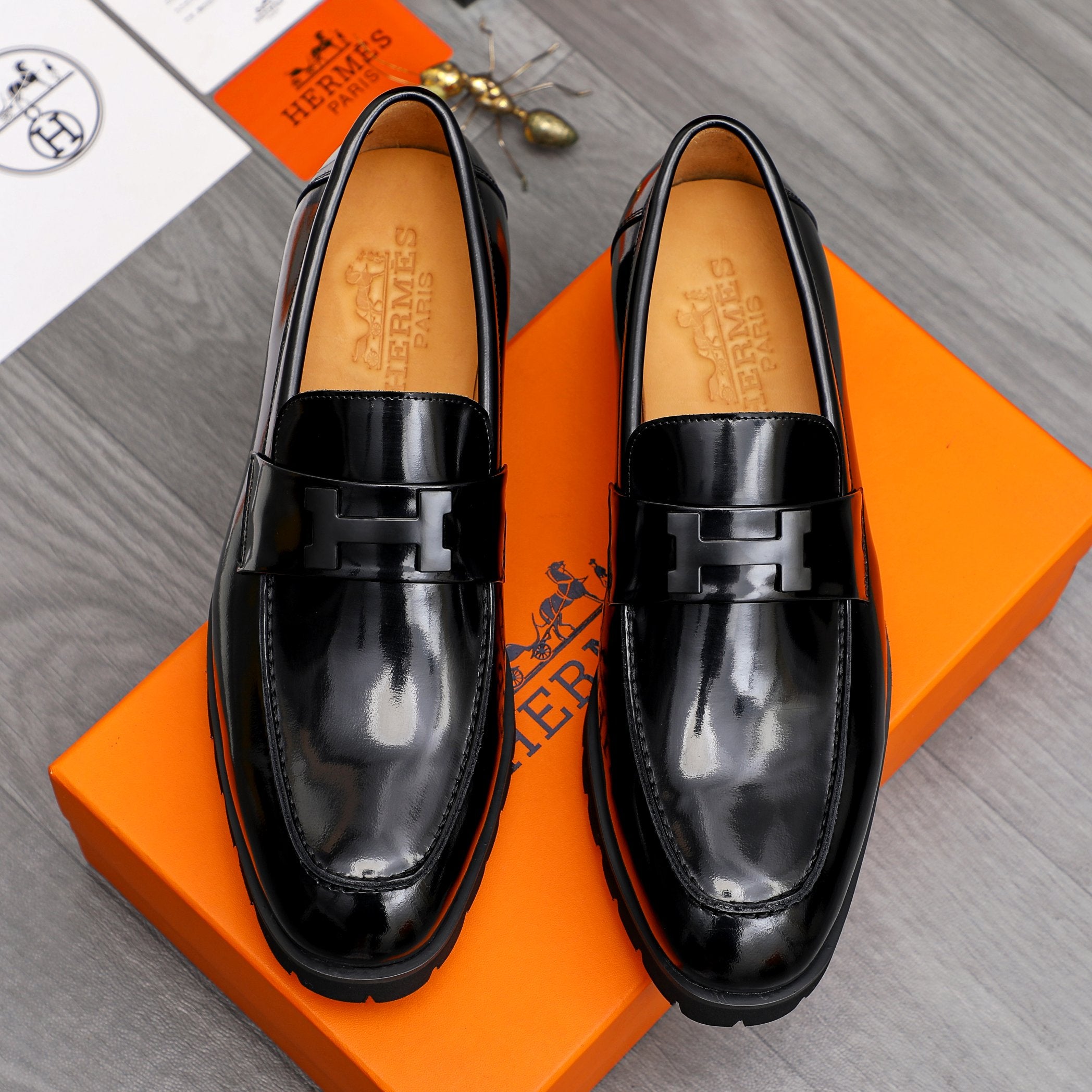 HM Business slip-on leather shoes 26070810