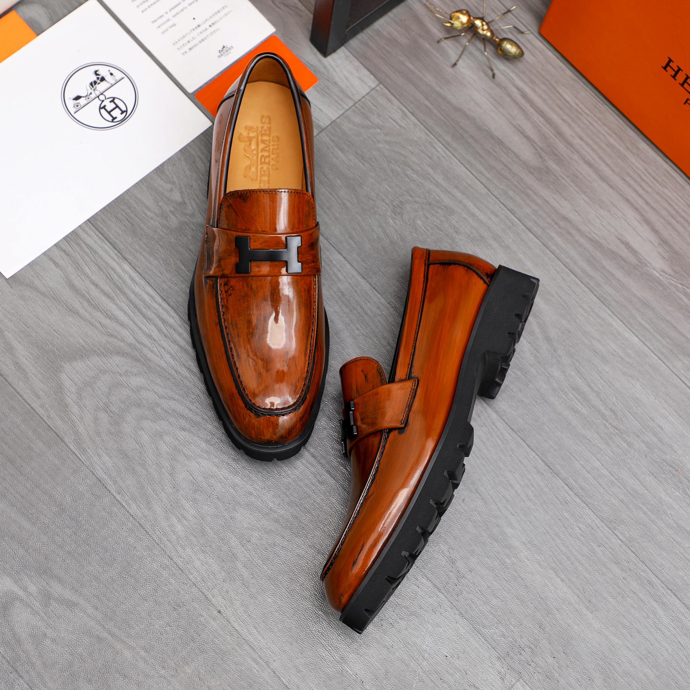 HM Business slip-on leather shoes 26070810
