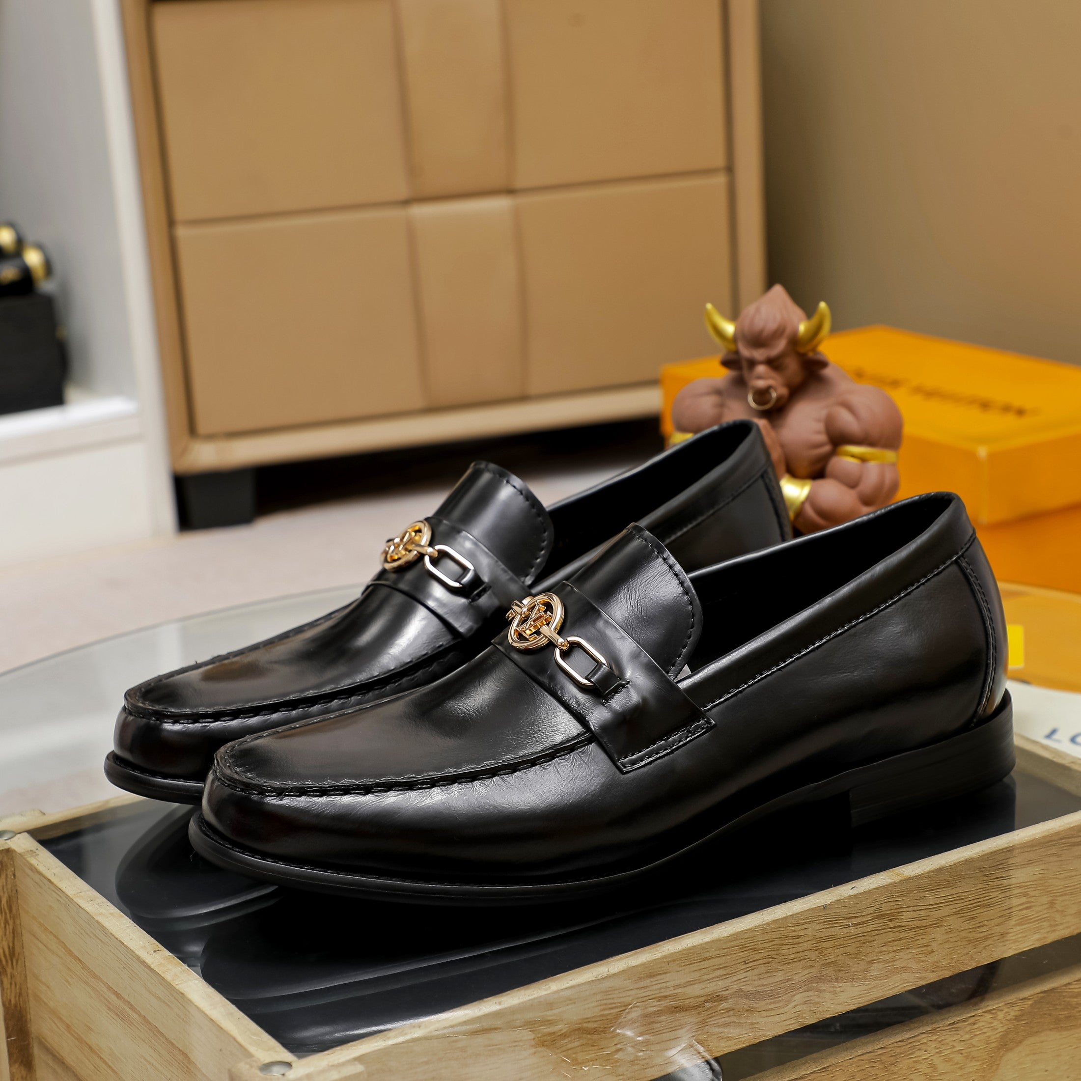 Men's casual business leather shoes XC0823072813