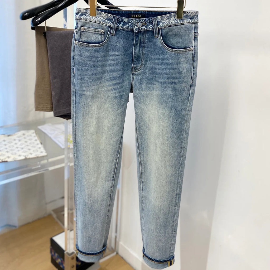 Washed Casual Jeans 1026070114