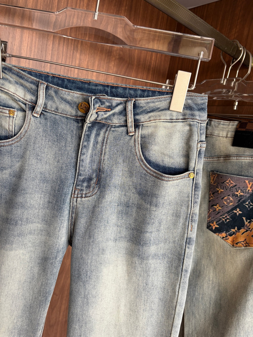 TB  Custom-made original washed denim jeans  26010506