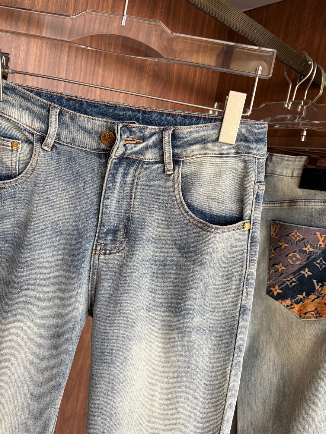 TB  Custom-made original washed denim jeans  26010506