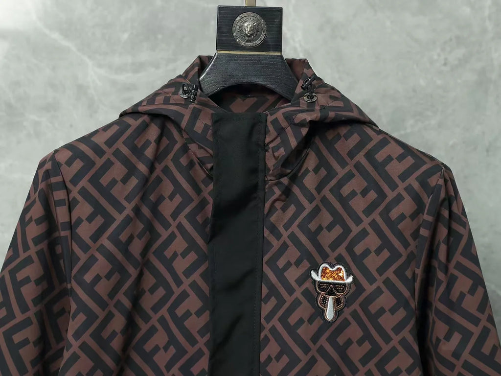 Trendy waterproof hooded windbreaker 1425121106