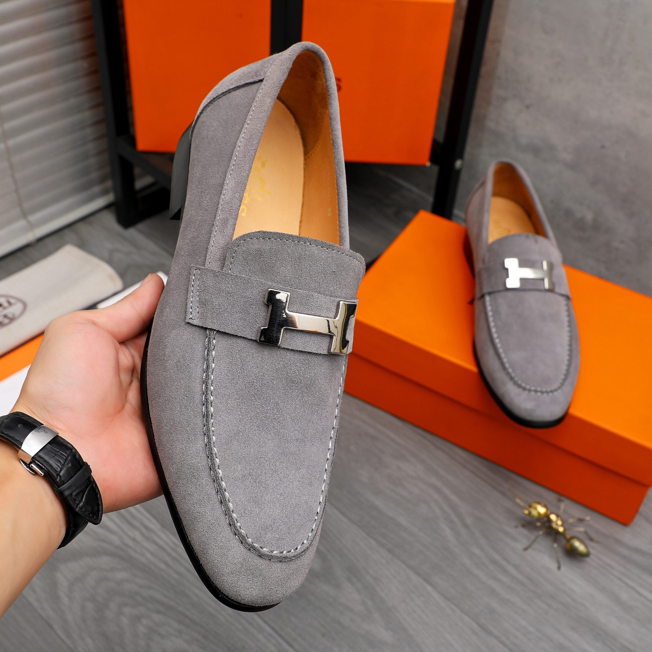 HM Business slip-on leather shoes 26070811