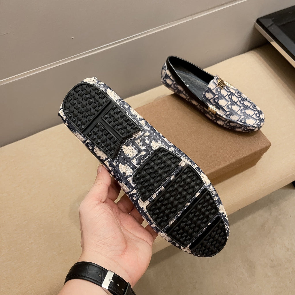 Classic letter-printed loafers 1824040711