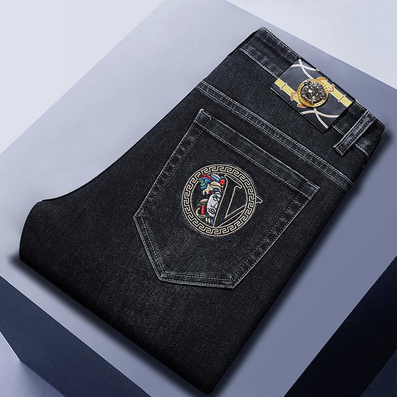New embroidered denim trousers 1024022108