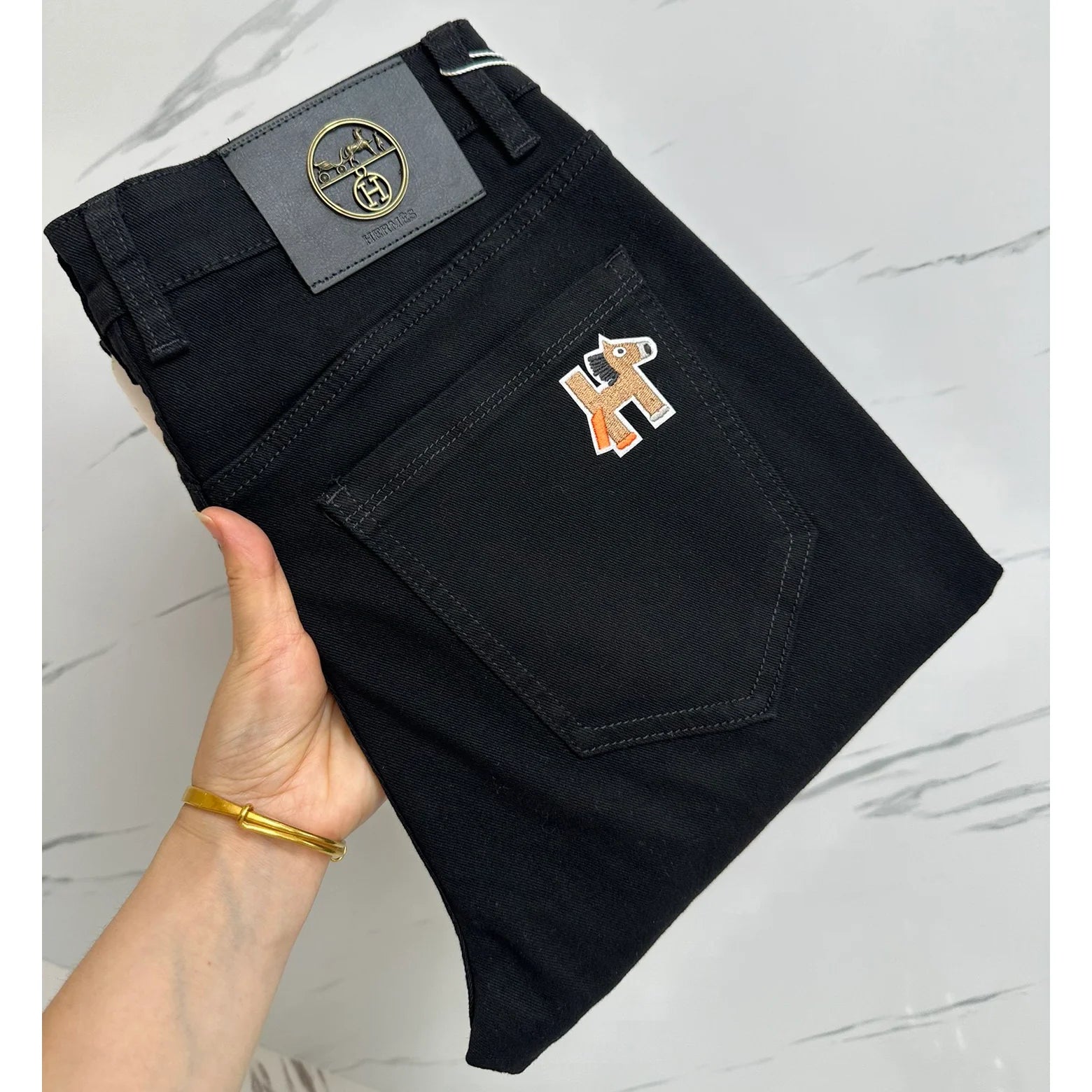 Men's versatile autumn and winter slim fit jeans 1024111410