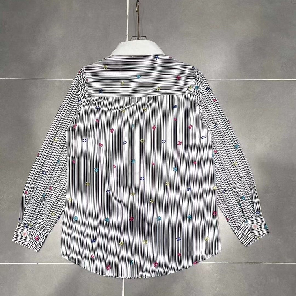 New C letter POLO collar print shirt PD1023081008