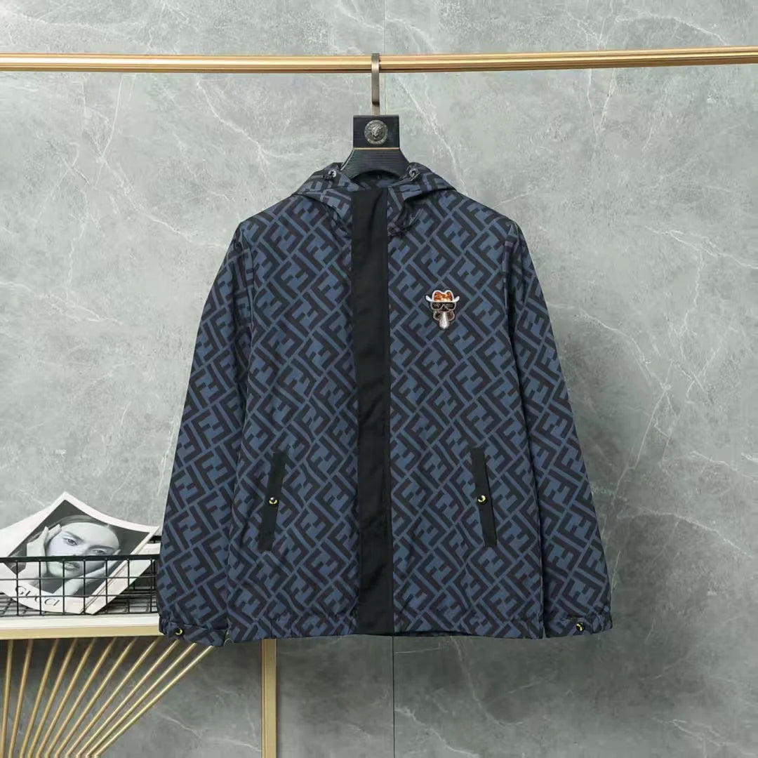 Trendy waterproof hooded windbreaker 1425121106
