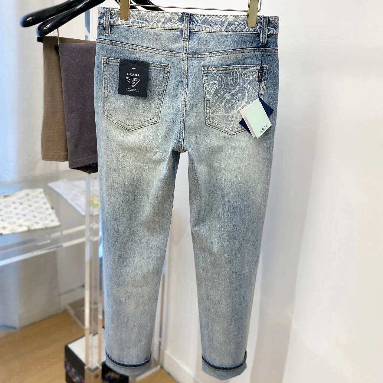 Washed Casual Jeans 1026070114