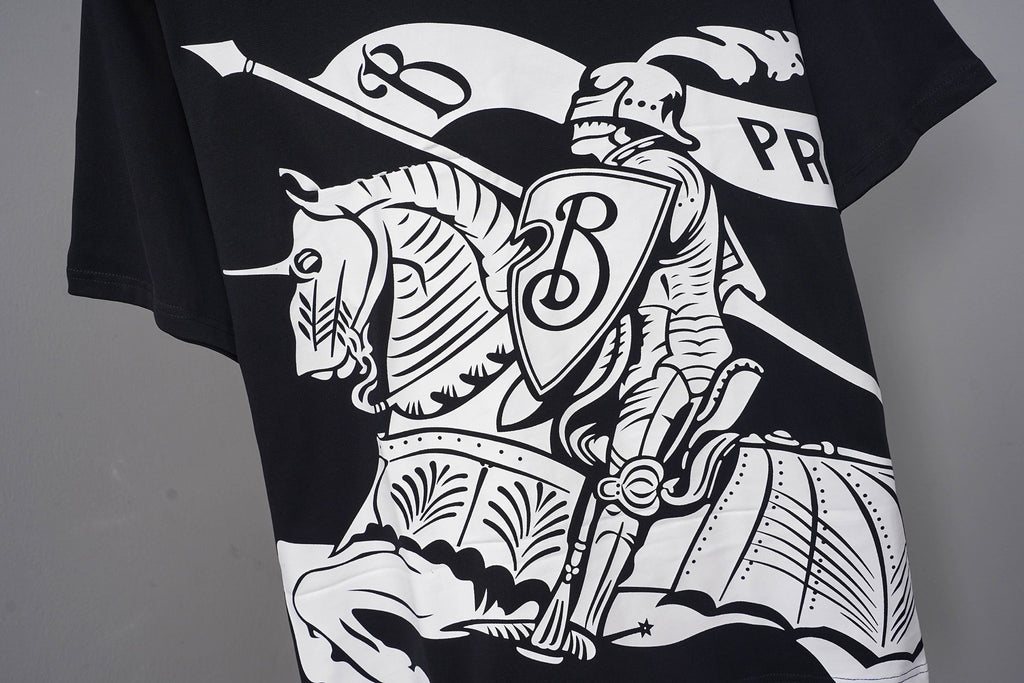 BBR Equestrian logo warhorse print short-sleeved T-shirt 26032711