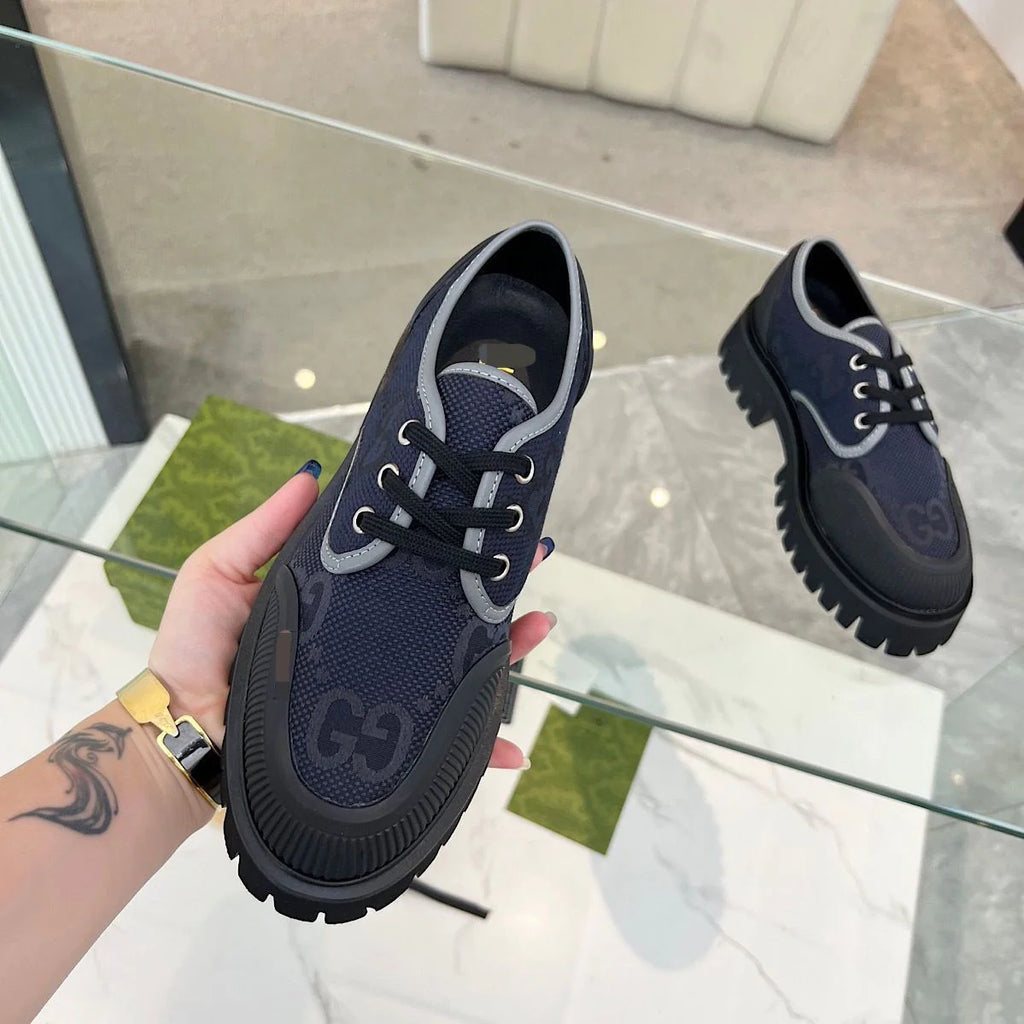 New Style Spliced Canvas Breathable Thick-soled Men's Shoes Casual Sneakers 1024030620