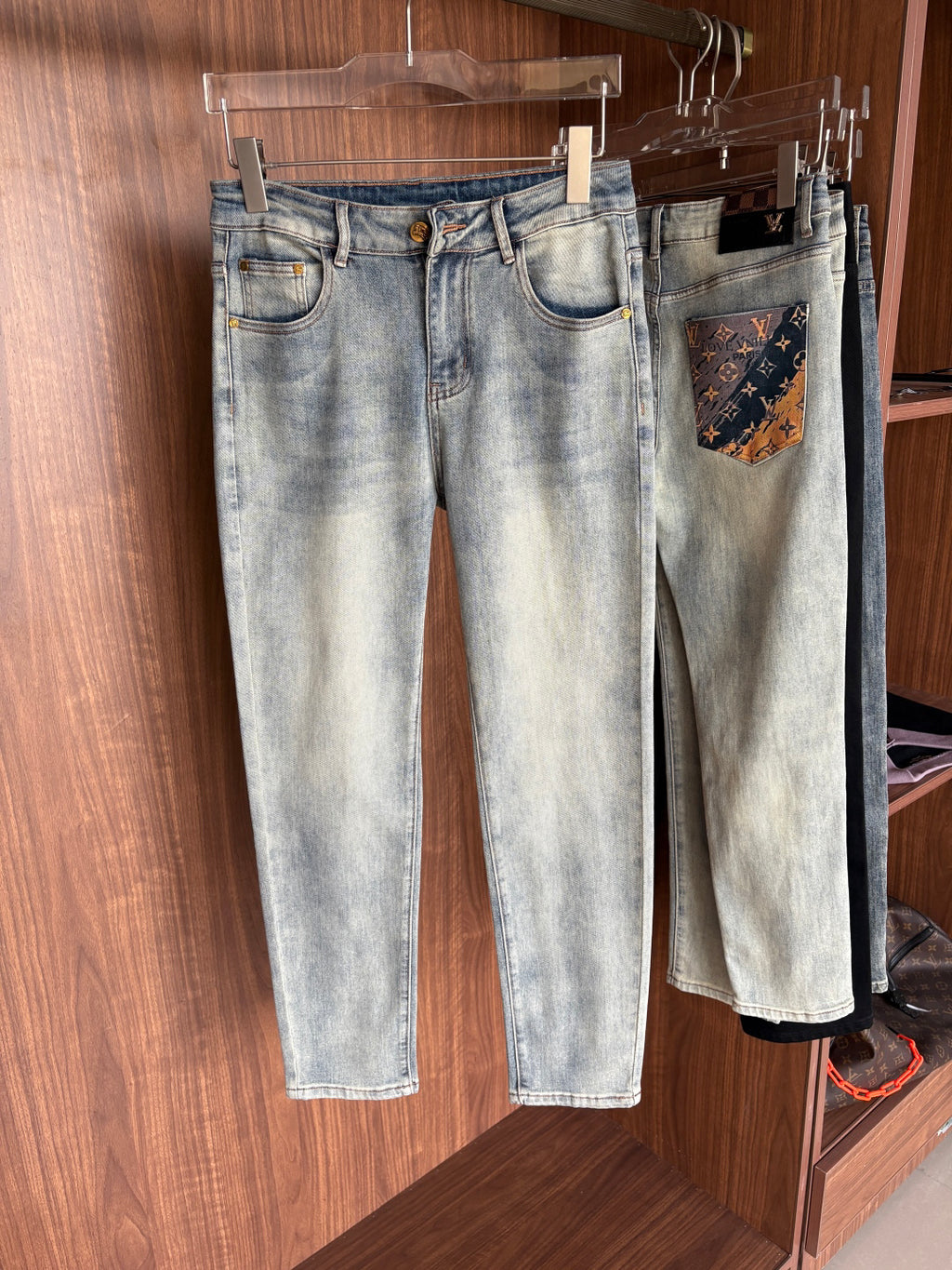 TB  Custom-made original washed denim jeans  26010506
