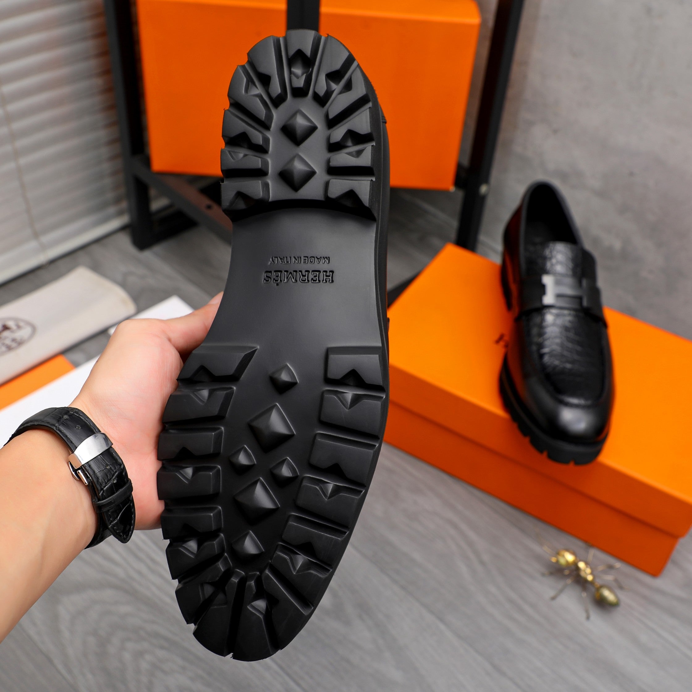 HM Business slip-on leather shoes 26070807