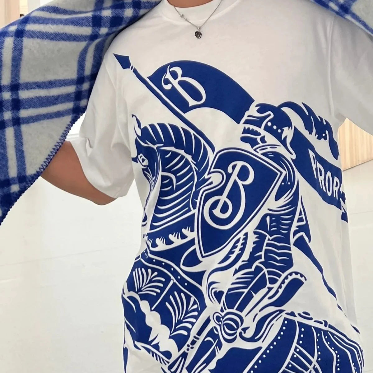 New Fashion Printed Short-sleeved T-shirt Men's And Women's 1024032911